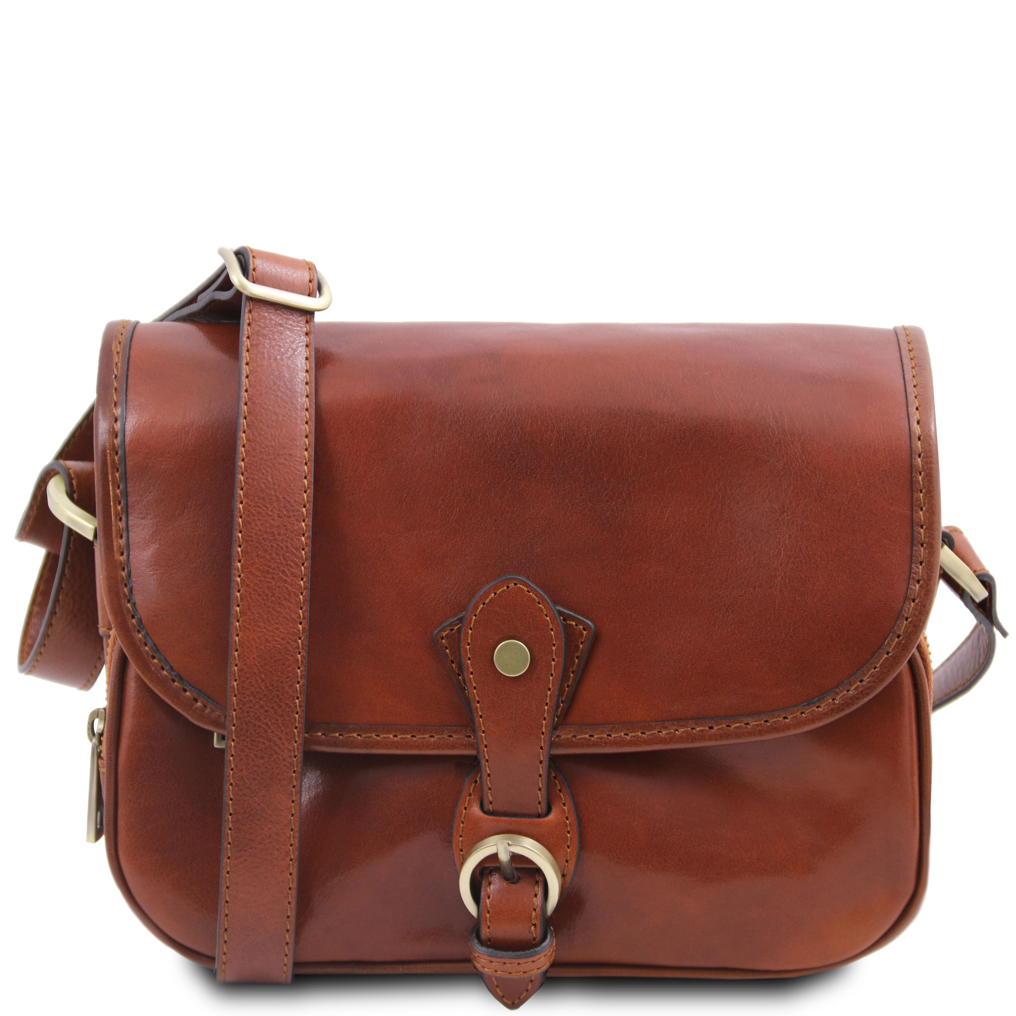 Tuscany Leather schoudertas leer Alessia honey