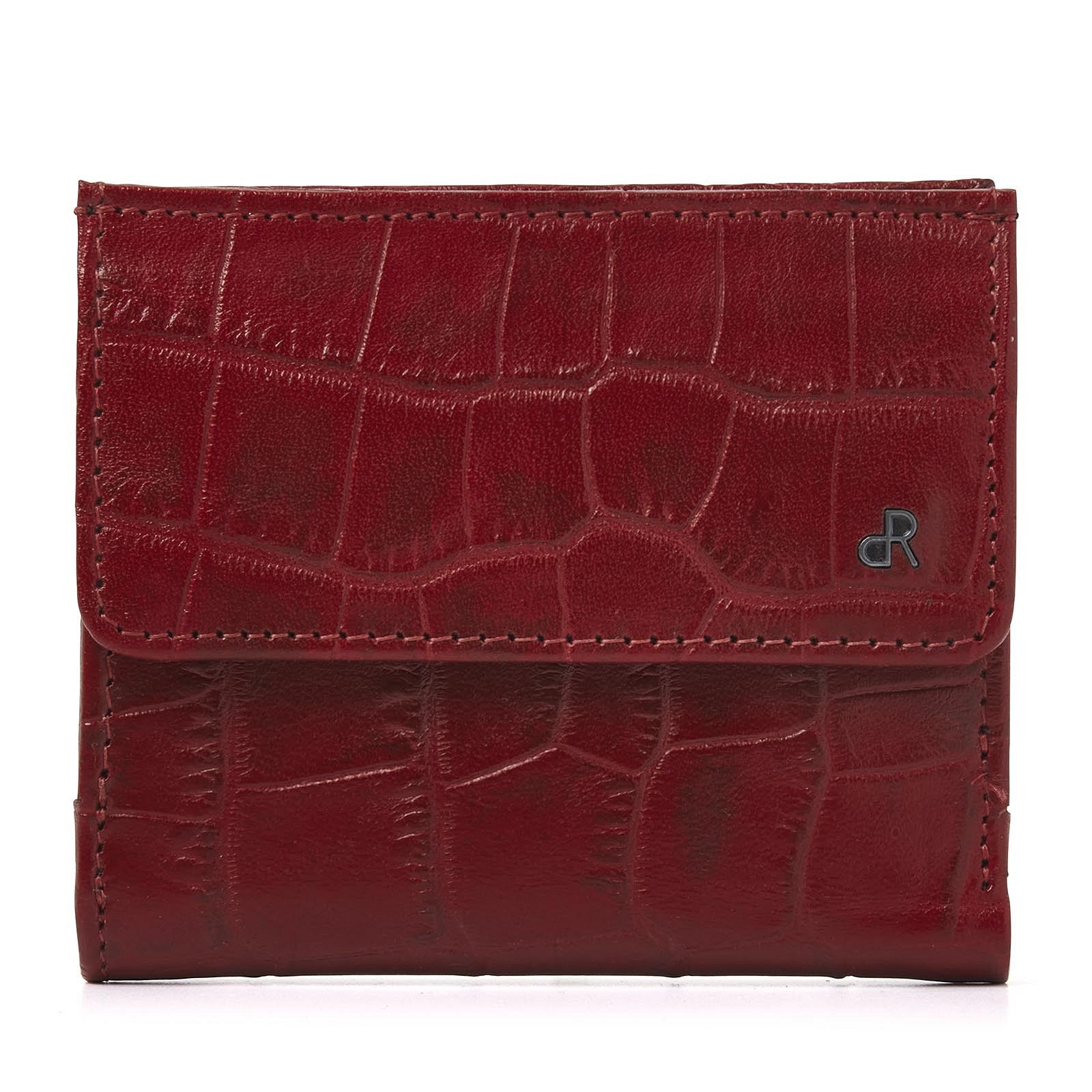 dR Amsterdam portemonnee leer Croco 25535 rood