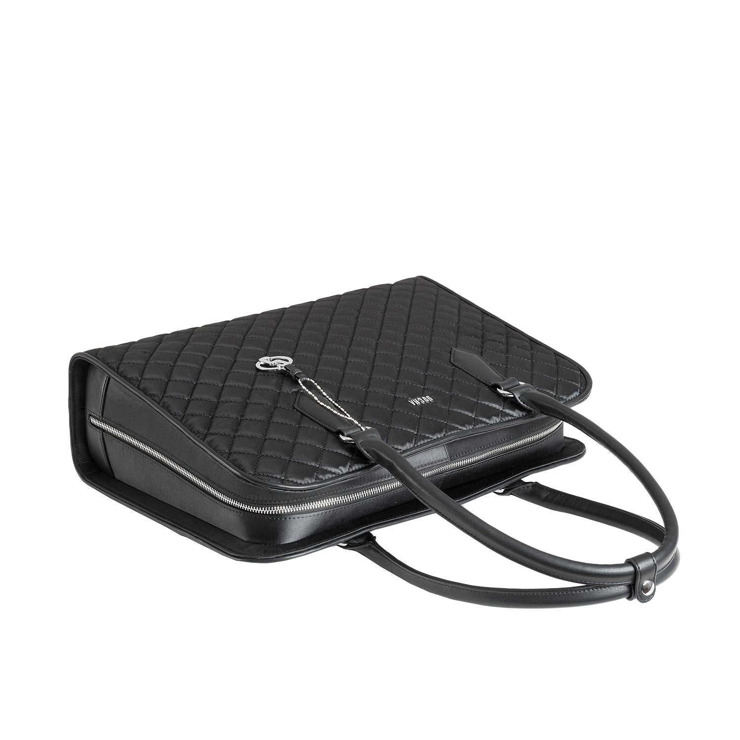 Socha zwarte diamond 15.6 inch werktas voor dames tas liggend