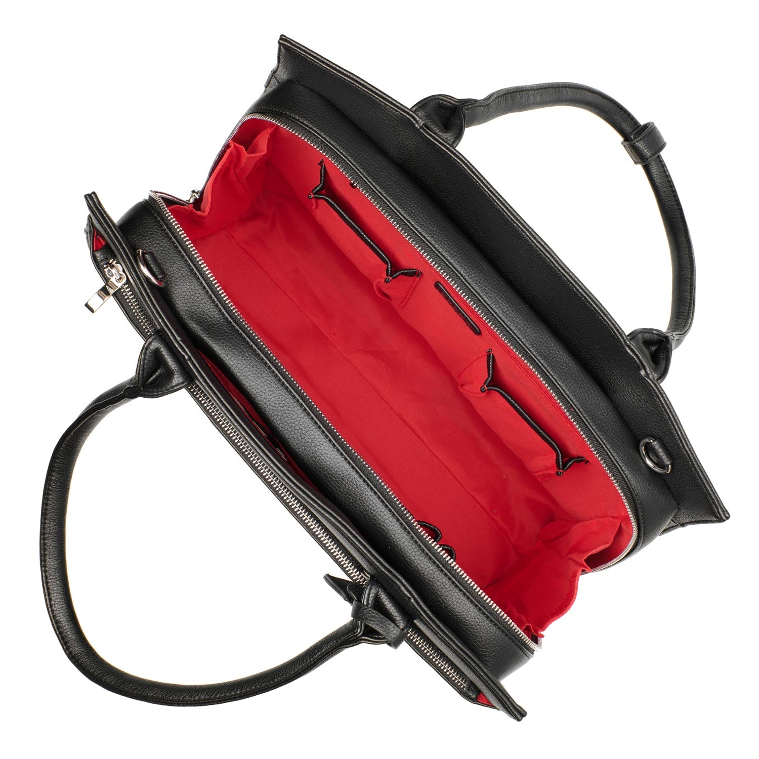 Socha iconic zwart 15.6 inch werktas voor dames binnenkant tas zonder sleeve