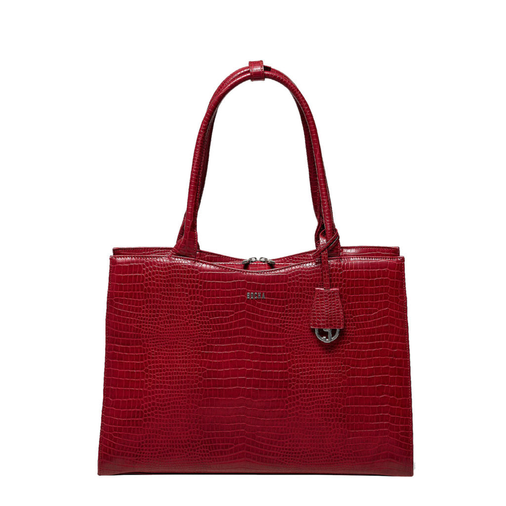 Socha laptoptas nivodur MIDI CROCO 14 inch rood   