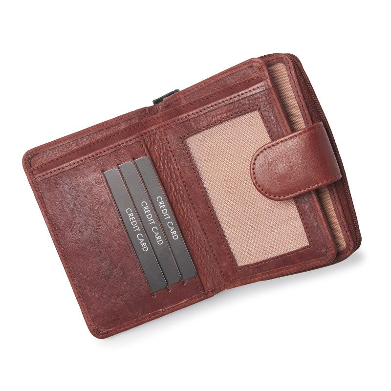 93123 dR Amsterdam dames portemonnee leren bruin binnenkant