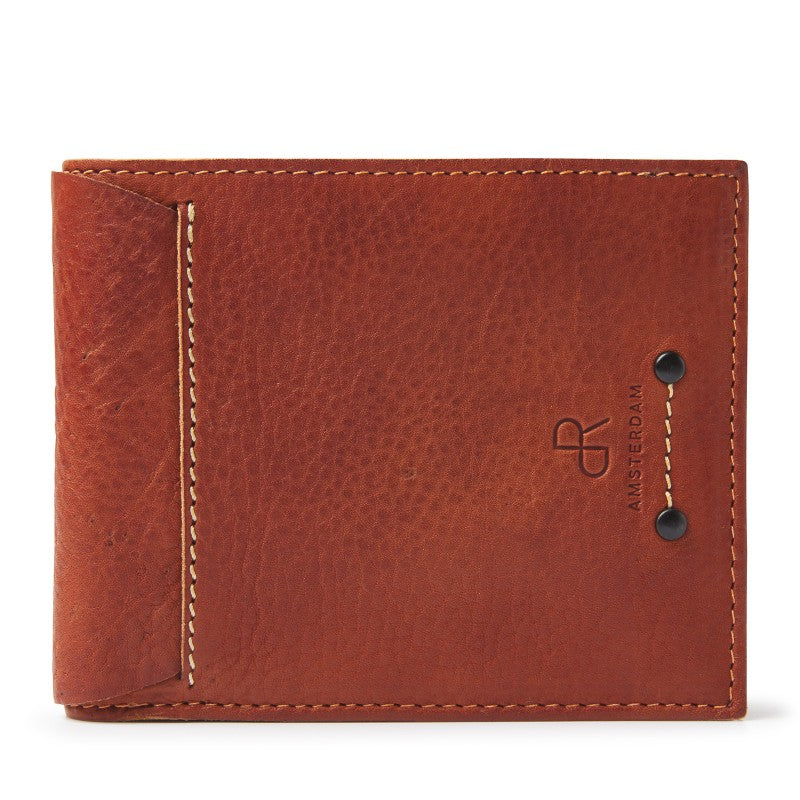 93524 dR Amsterdam leren heren portemonnee 6552 cognac