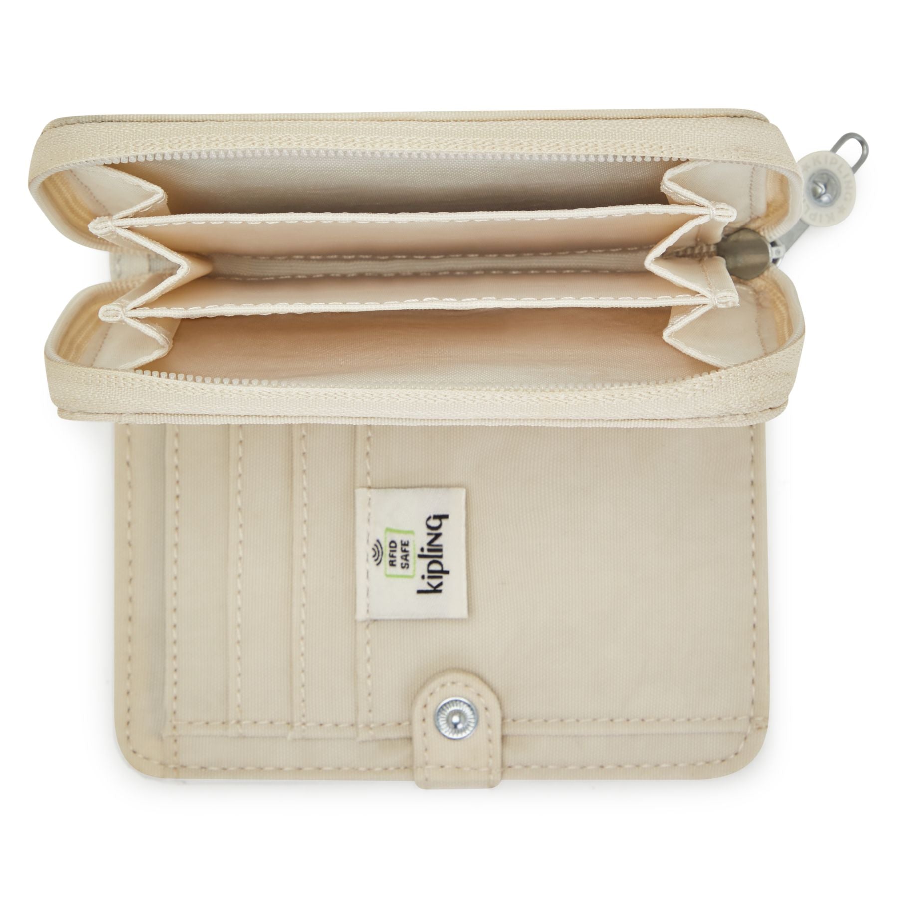 Kipling portemonnee Polyamide MONEY LOVE beige binnenkant