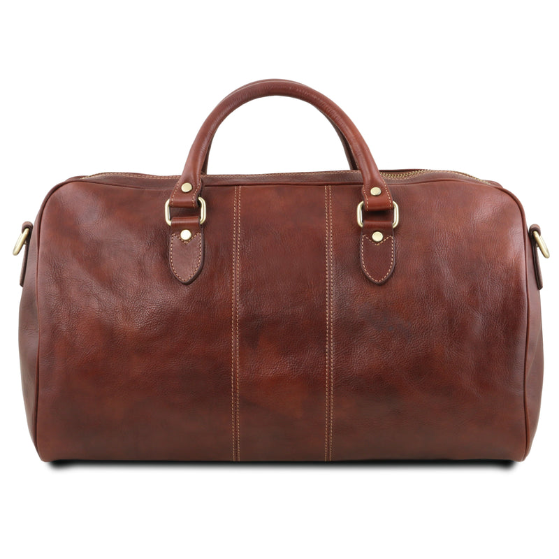 Tuscany Leather reistas Lisbona groot formaat bruin achterkant