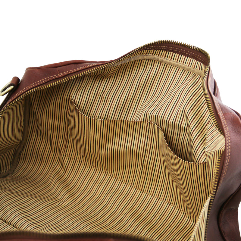 Tuscany Leather reistas Lisbona groot formaat bruin binnenvakken